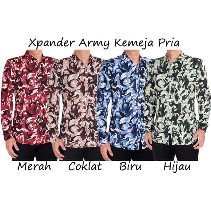 KEMEJA XFANDER KEM HEM Camisa De Manga Comprida Para Homens Atacado CASUAL FORMAL QINFASHION Exército