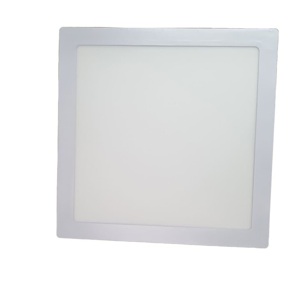 Painel Plafon Led 24w Quadrado Luminaria Embutir Branco Luz Fria