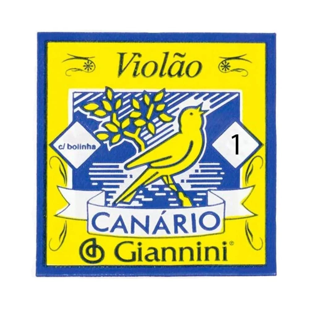 Corda Avulsa Violão Nylon Mi 1 Canário Com Bolinha Genwb1 ( 1 UNIDADE )