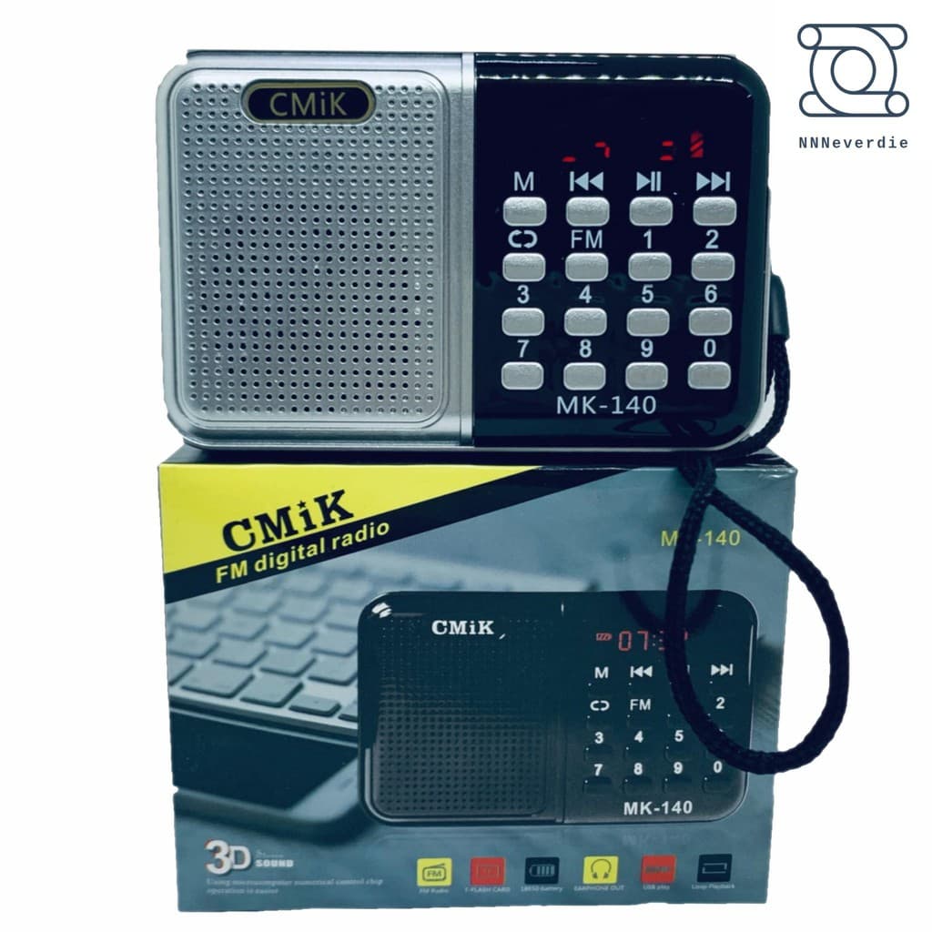 Mini Radio Digital Recarregável Portátil Fm,usb,cartão Comércio por grosso
