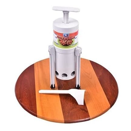 Nhoqueira C/ Suporte Máquina Para Nhoque + Descascador 27 Cm