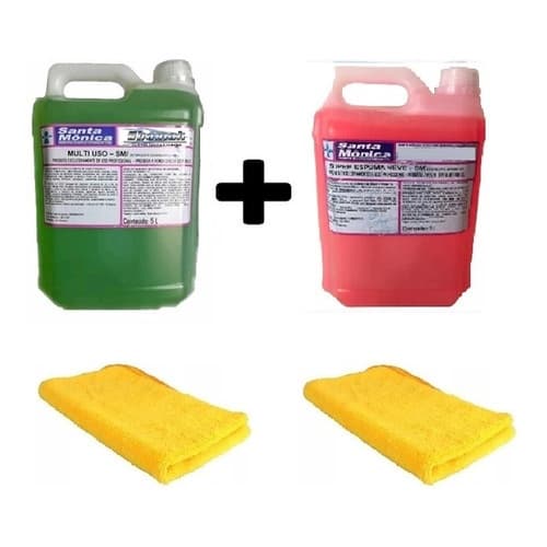 Produto De Limpeza Concentrado Para Carro Multiuso / Shampoo / Microfibra