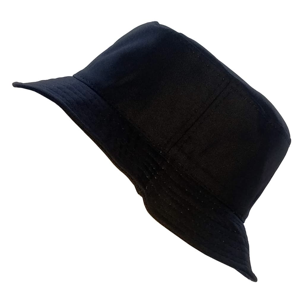 Chapéu Estilo Bucket Hat Preto Liso Masculino Feminino, Confortável