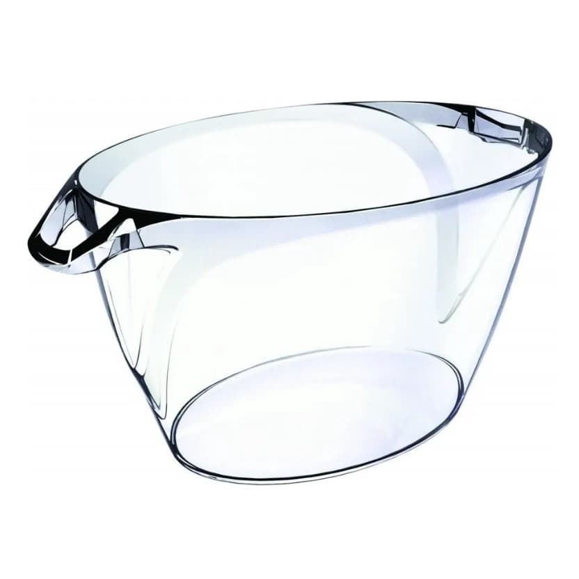 Balde De Gelo Champanheira Oval Acrílico 5 Litros