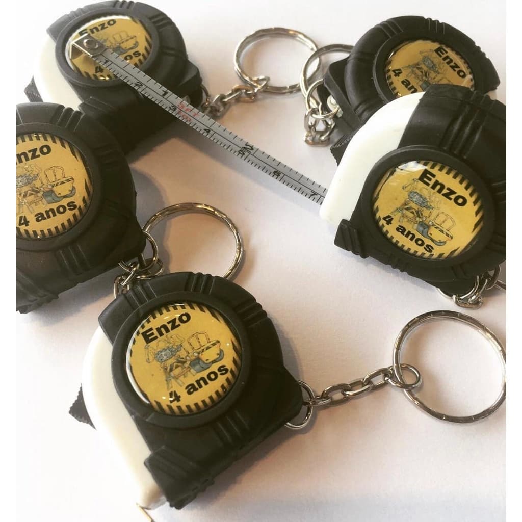 Chaveiro Trena 1M Personalizado como desejar - 15 UNIDADES
