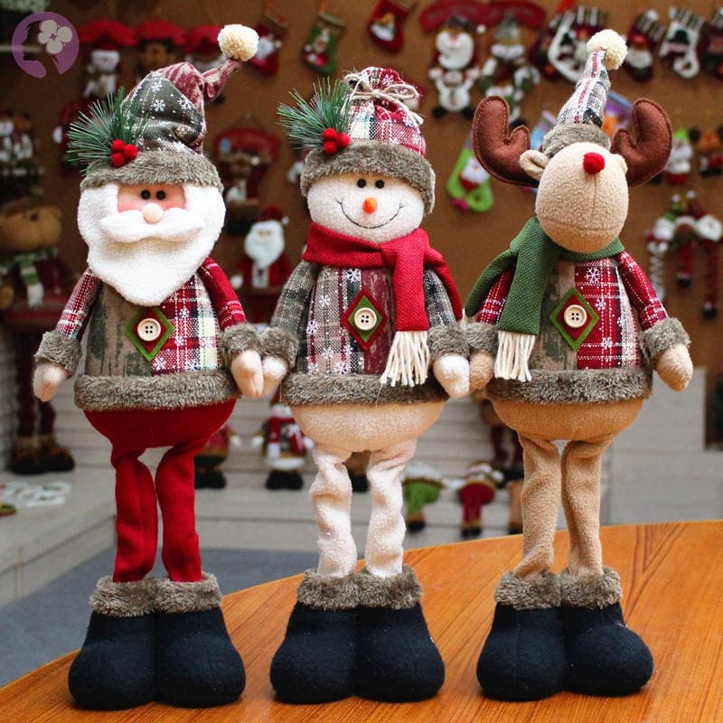 Bonecos Grandes De Natal / Papai Noel / Boneco De Neve / Alce Para Decoração De Casa / Janela