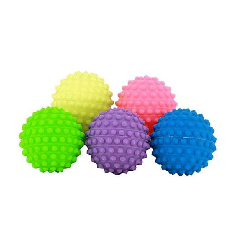 03 Bolinhas Pequenas Para Cães e Gato - Brinquedo Bolinha Mordedora Reforçada Para Cachorro e Gato