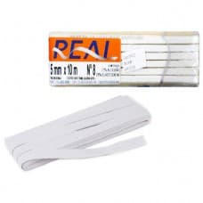 Elástico Chato Real Branco Peça 10 Metros