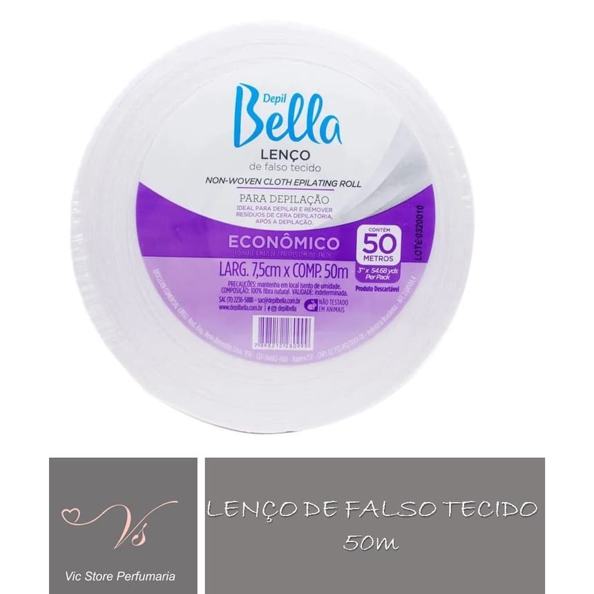 Lenço Depil Bella Papel Com 50m Rolo