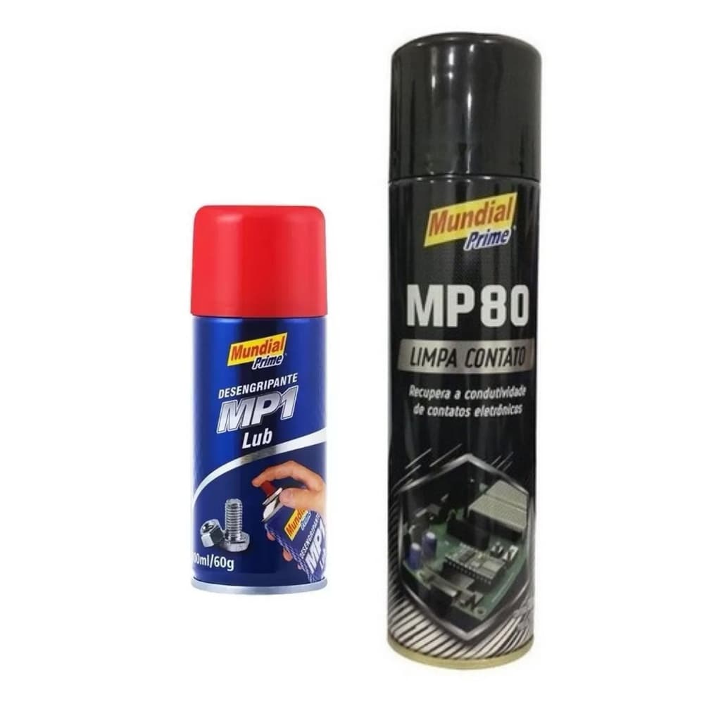 Kit Desengripante Spray 100ml e Limpa contato mp80 300ml