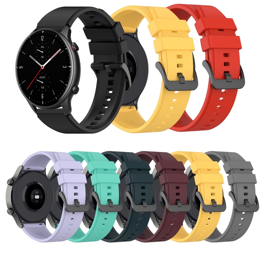 Pulseira De Silicone De 22mm Para Huami Amazfit GTR 2 3 4 47mm 4 GTR2 2E GTR3 Pro Esportiva