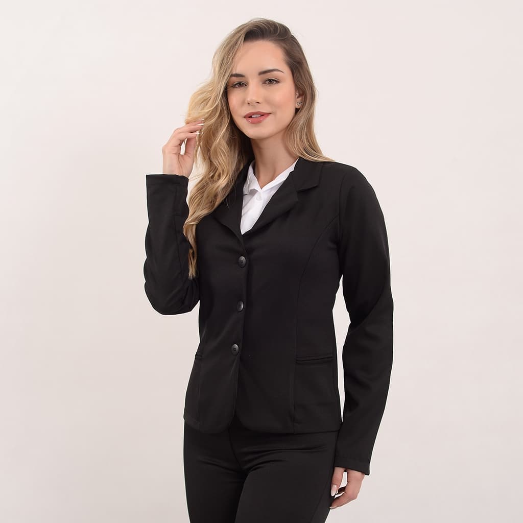 Blazer Social Feminino Two Way C/bolso  Stretch Alfaiataria DIRETO DA FÁBRICA