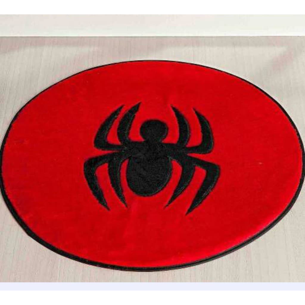 Tapete De Pelúcia Homem Aranha Para Quarto De Criança Decoração Menino infantil 110cm X 110cm