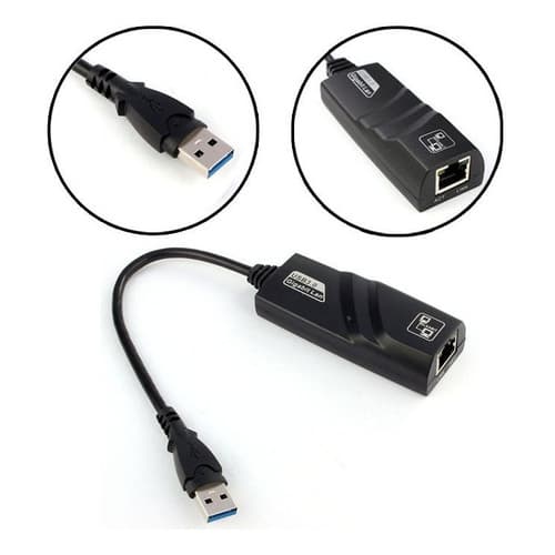 Adaptador Rede Usb 3.0 Para Rj45 10/100/1000 Mbps