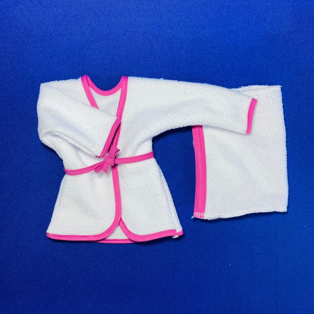 Roupa roupinha para boneca baby alive - Roupão de banho rosa