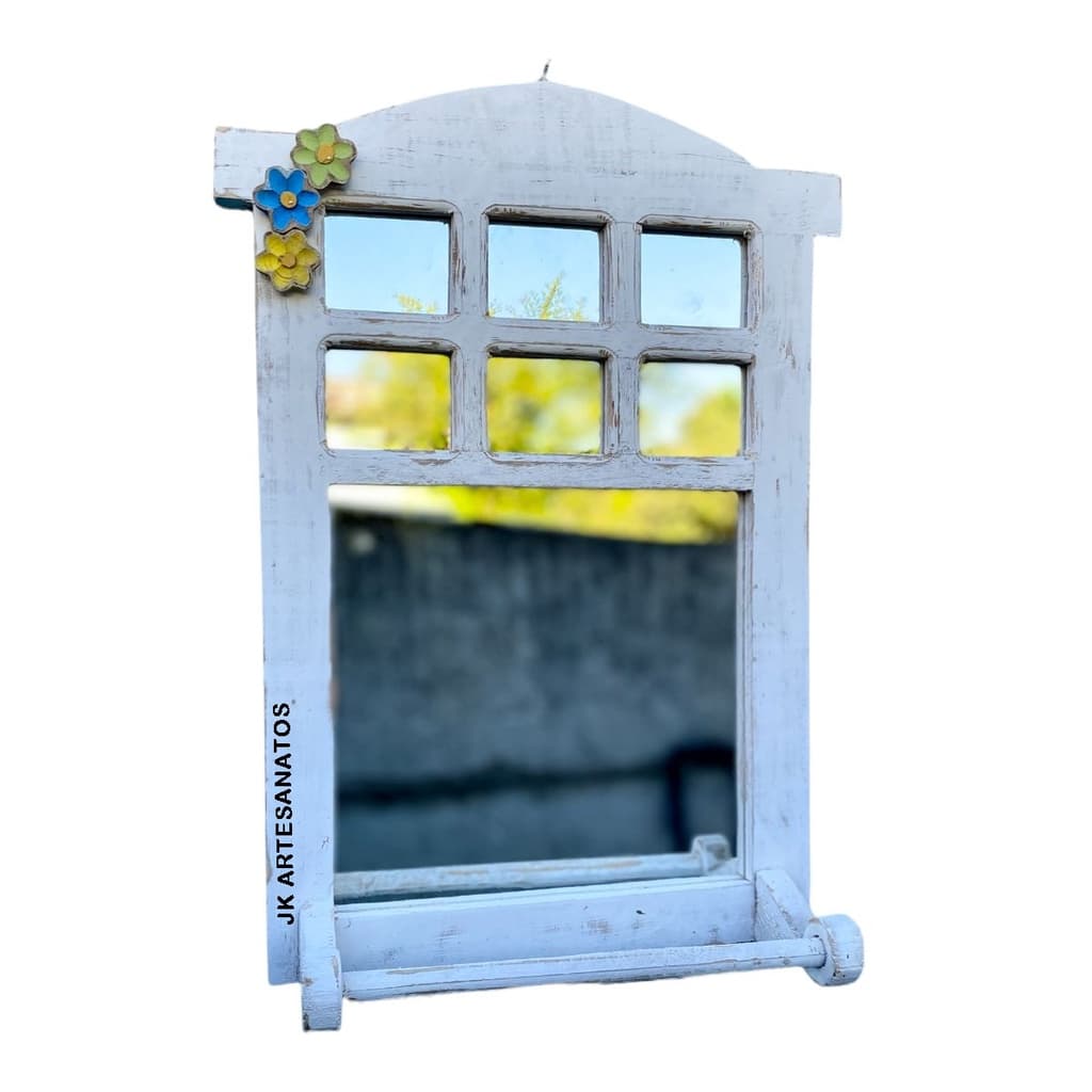 Moldura Com Porta Toalha De Madeira Decorativa Com Espelho, lavabo, para banheiro, área gourmet, fazenda, sítio, sala, corredor, chácara, pátina, espelho, moldura madeira, envio imediato, guilhotina