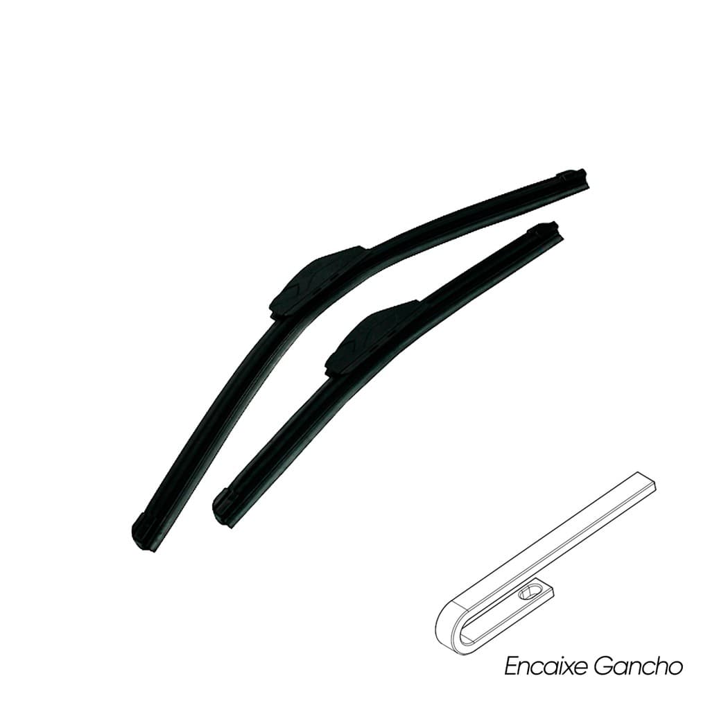 Par Palheta Limpador de Parabrisa Silicone Dianteiro Celta Corsa Astra