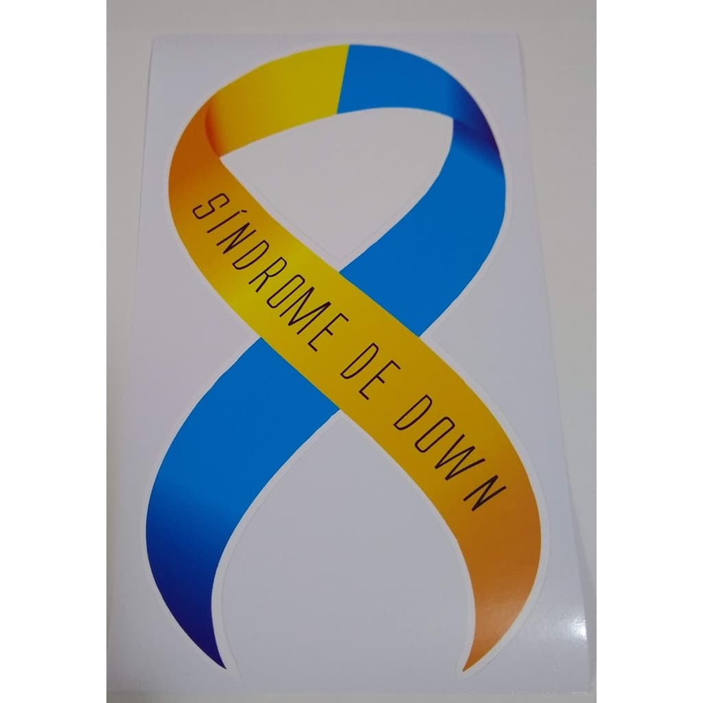 Adesivo Externo - Símbolo Maior - Síndrome de Down -11x19