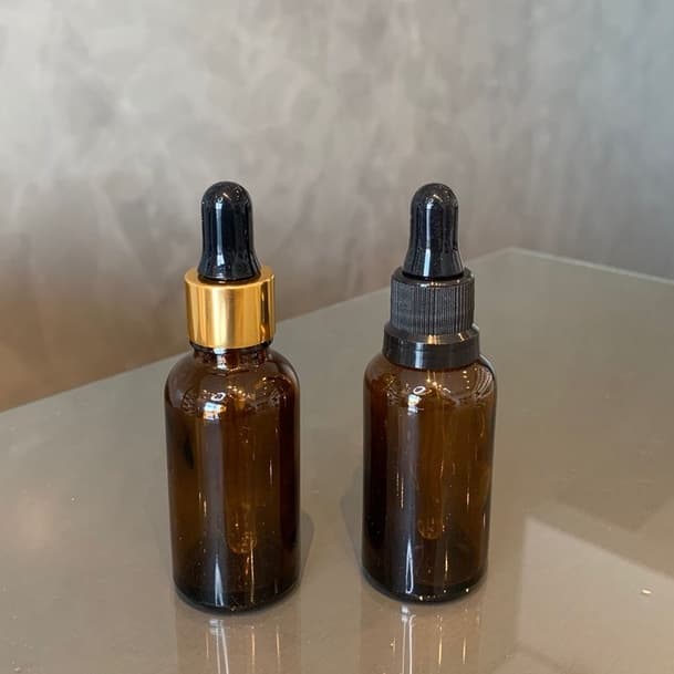 Conta Gota 1 unidade Vidro Âmbar de 30ml gotejador aromaterapia
