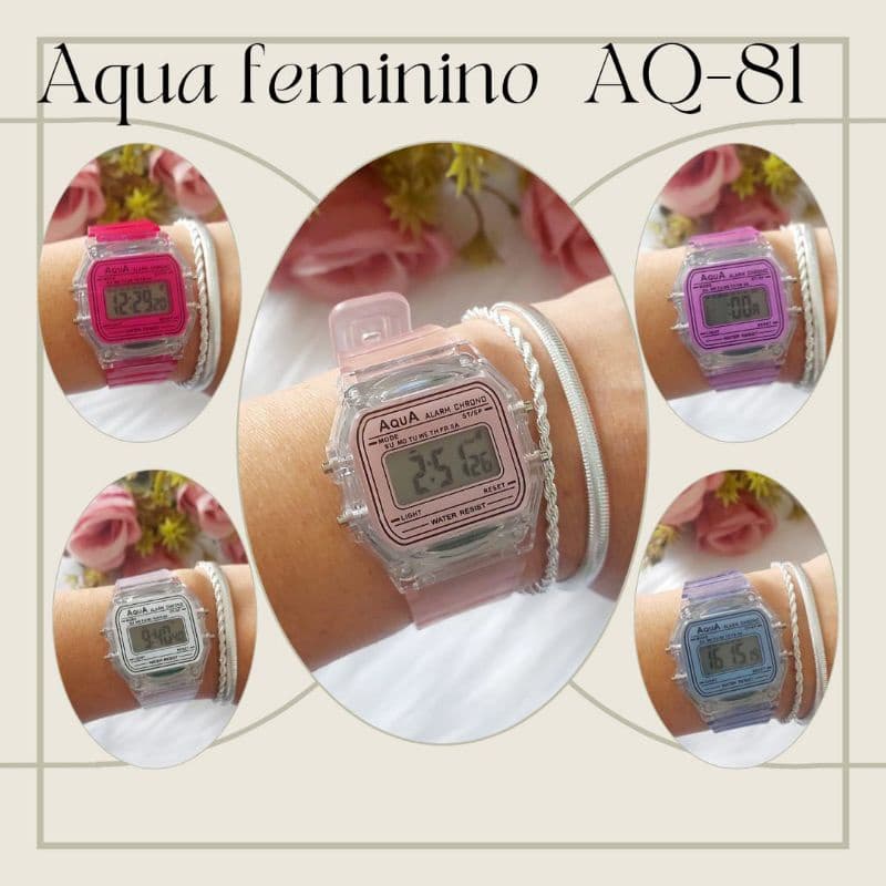 relógio aqua feminino  original