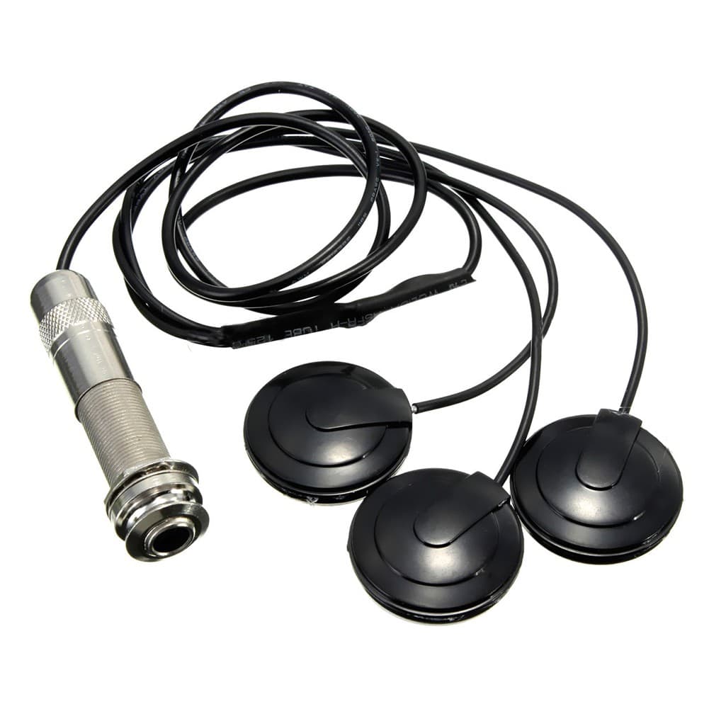 Captador Universal Piezo 3 Transducer 6.35mm Para Guitarra Ukulele