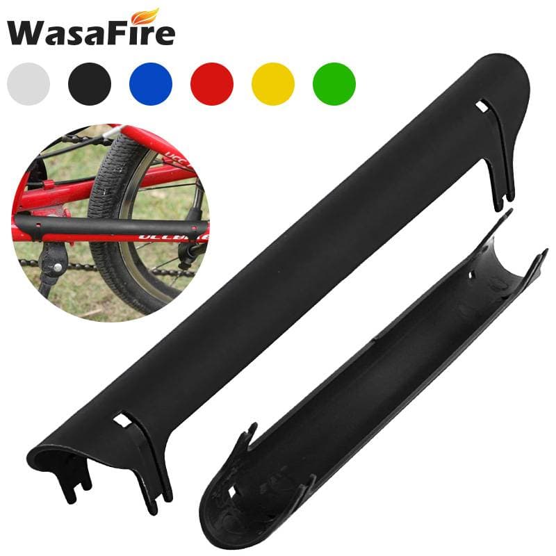 1 peça de protetor de corrente de bicicleta de plástico, protetor de suporte de corrente, capa protetora, peças de bicicleta, protetor de corrente de bicicleta