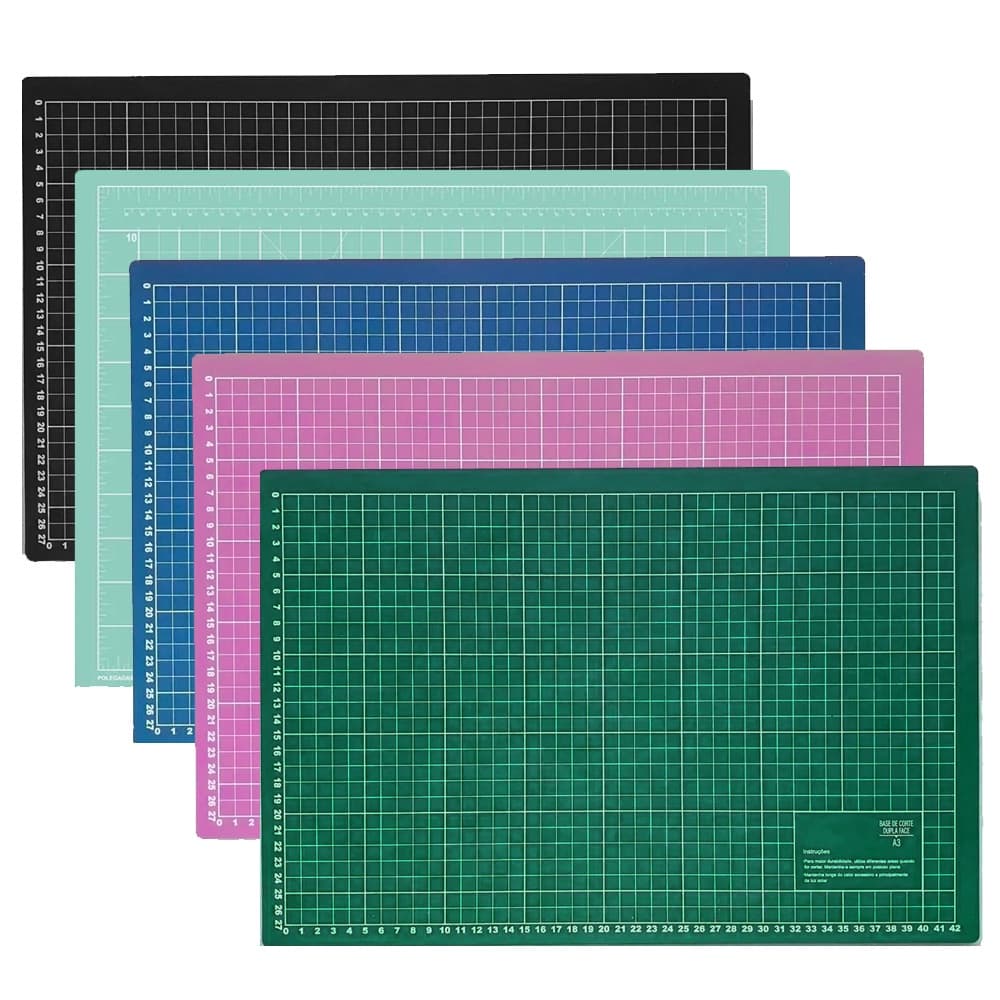 Base De Corte A3 45x30 Patchwork Scrapbook Artesanato - ESCOLHA A COR DESEJADA