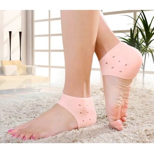 1/2/3 Pares de Meia  Palmilha Silicone Ortopédica Calcanhar Fascite