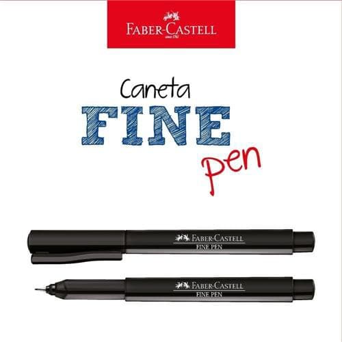 Faber Castell - Caneta Ponta Porosa Fine Pen 0.4mm - unidade