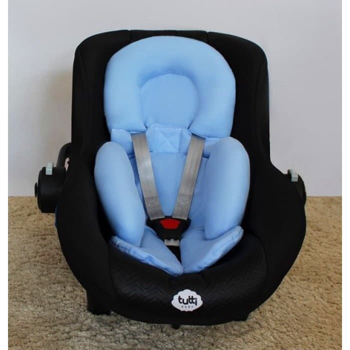 Colchonete Apoio para Bebê Conforto ou Carrinho de Bebê Azul Bebê