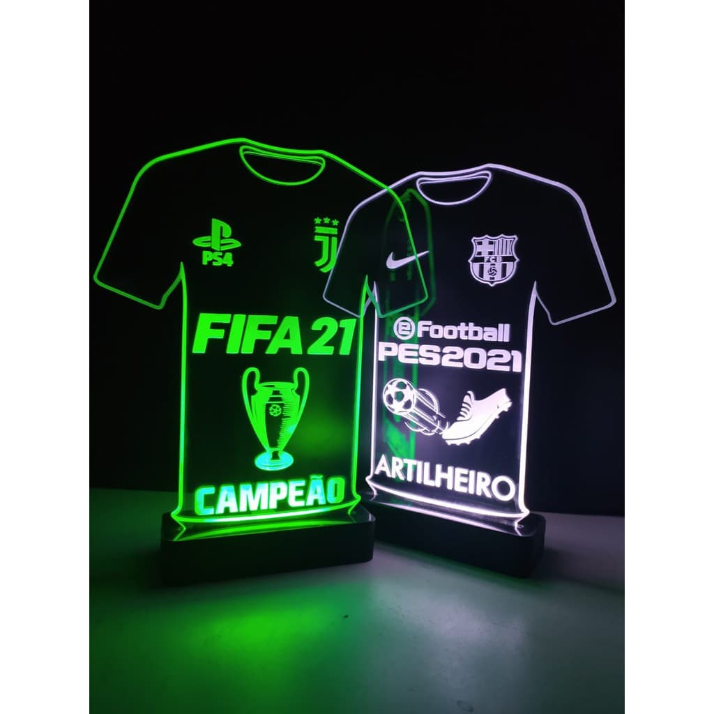 Troféu Camiseta Futebol Artilheiro Campeonato PS4 PS5 XBOX FIFA21 FIFA 21 FIFA PES PES2021 PES21