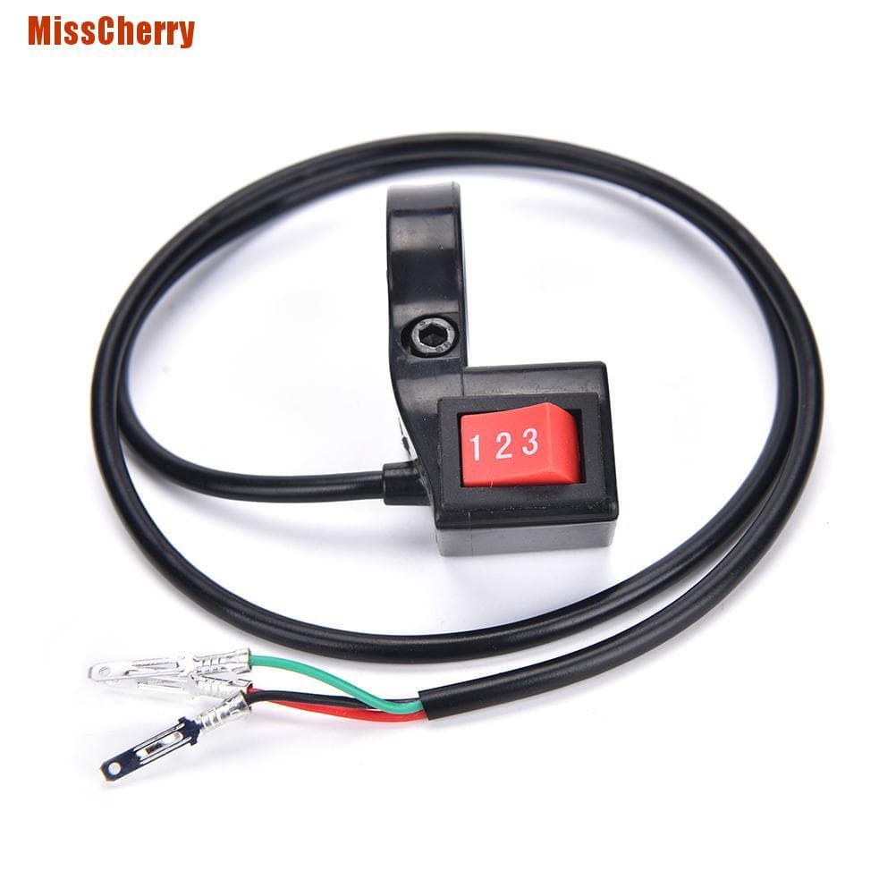 Misscherry 22mm 3 Interruptor De Velocidade Scooter / Interruptor De Velocidade Para Bicicleta Elétrica E-Bike