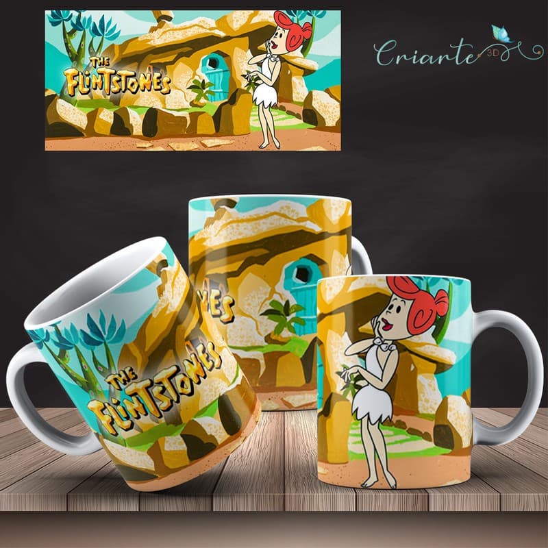 Caneca Porcelana Coleção Os Flintstones #03