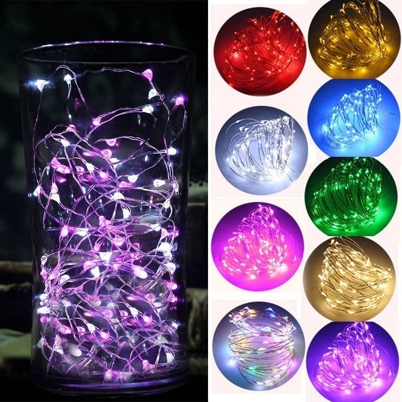 10M 100 LED Branco Quente USB Luzes Da Corda De Fadas , Guirlanda Regulável Para Casa Quarto Natal Casamento Feriado Fes