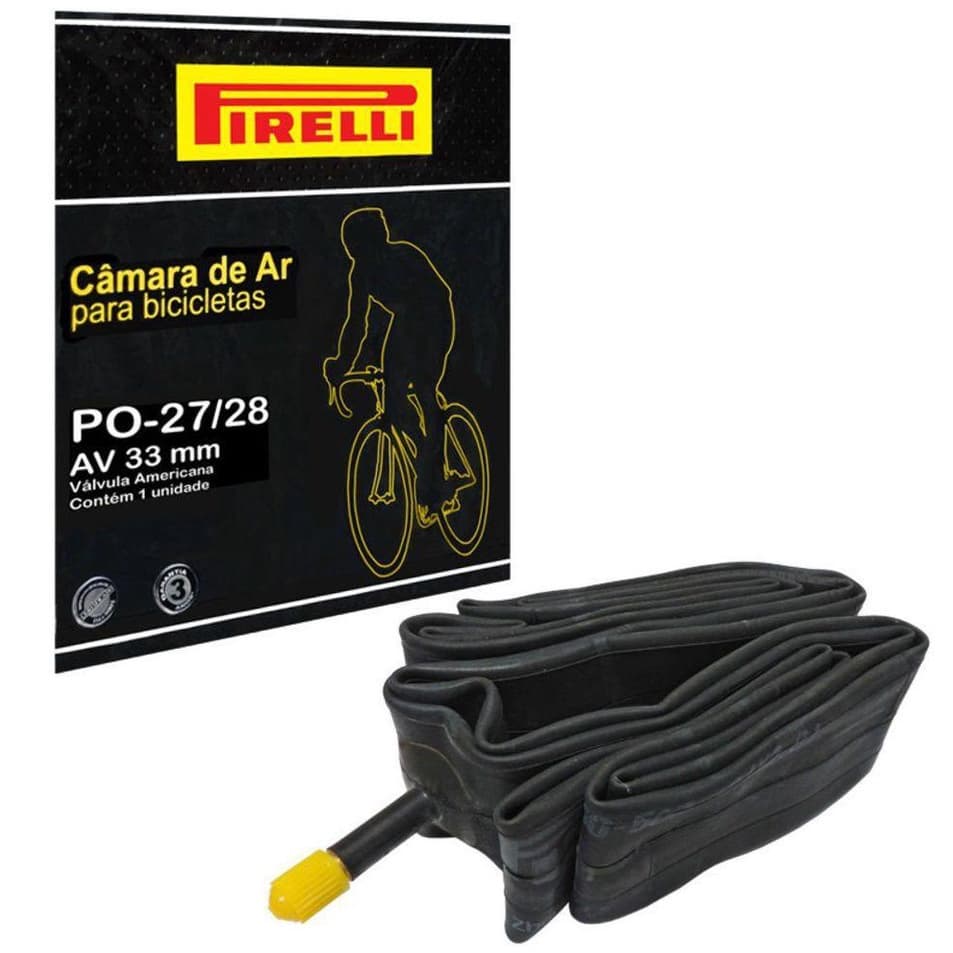 Câmara Ar Balão Aro 27 / 28 Bico Grosso Pirelli