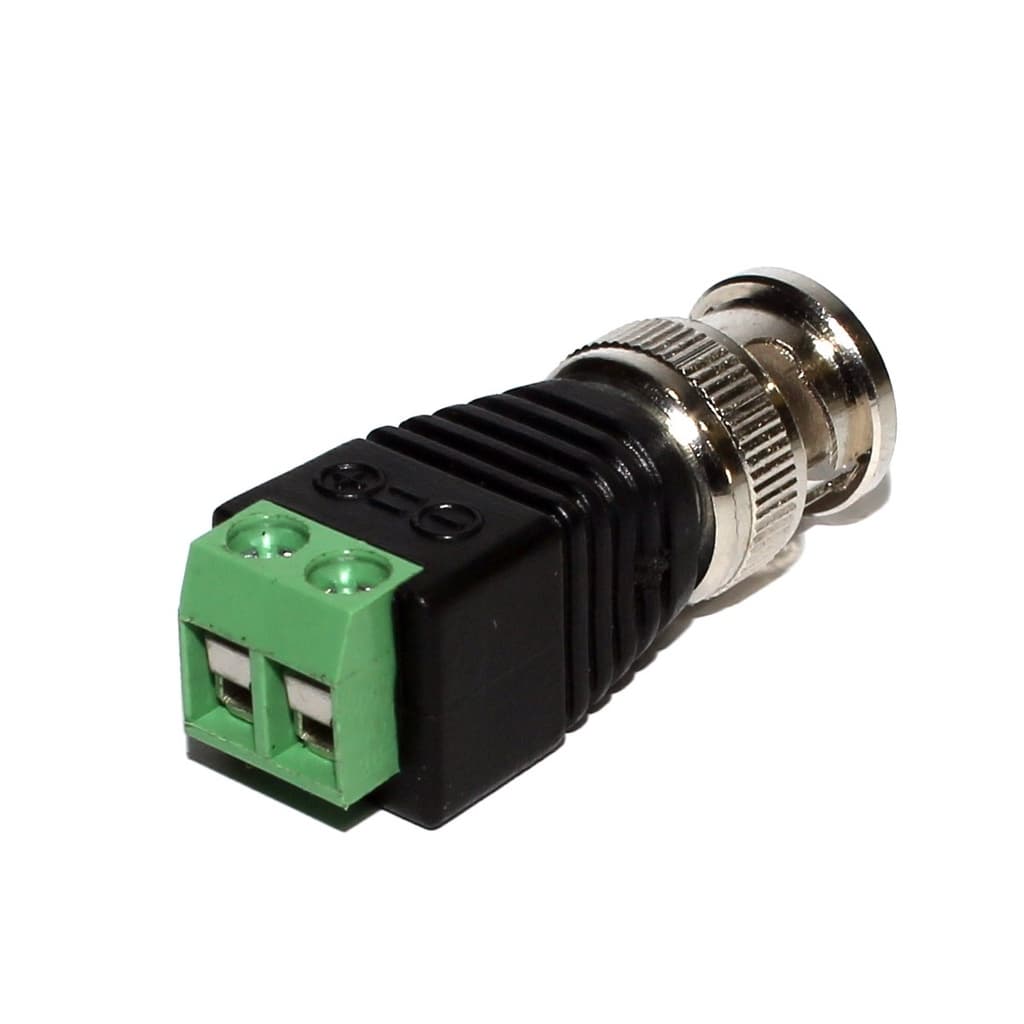 Kit 10 Conector Cftv Mola 6mm Bnc Borne Plug P4 Macho Para Camera De Segurança Peças
