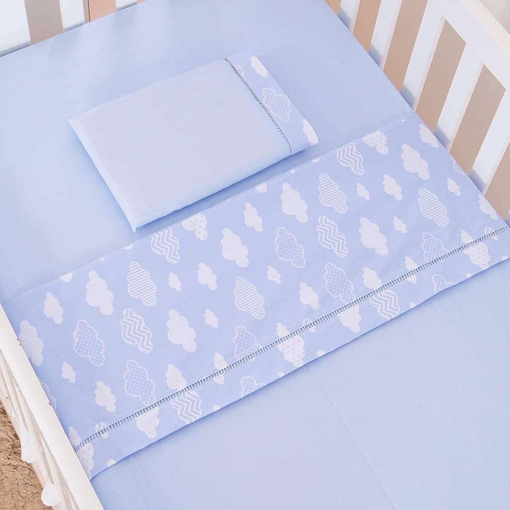 Jogo de Lençol 3 Peças Mini Cama Montessoriana   Com fronha para Travesseiro 70cm x 50cm
