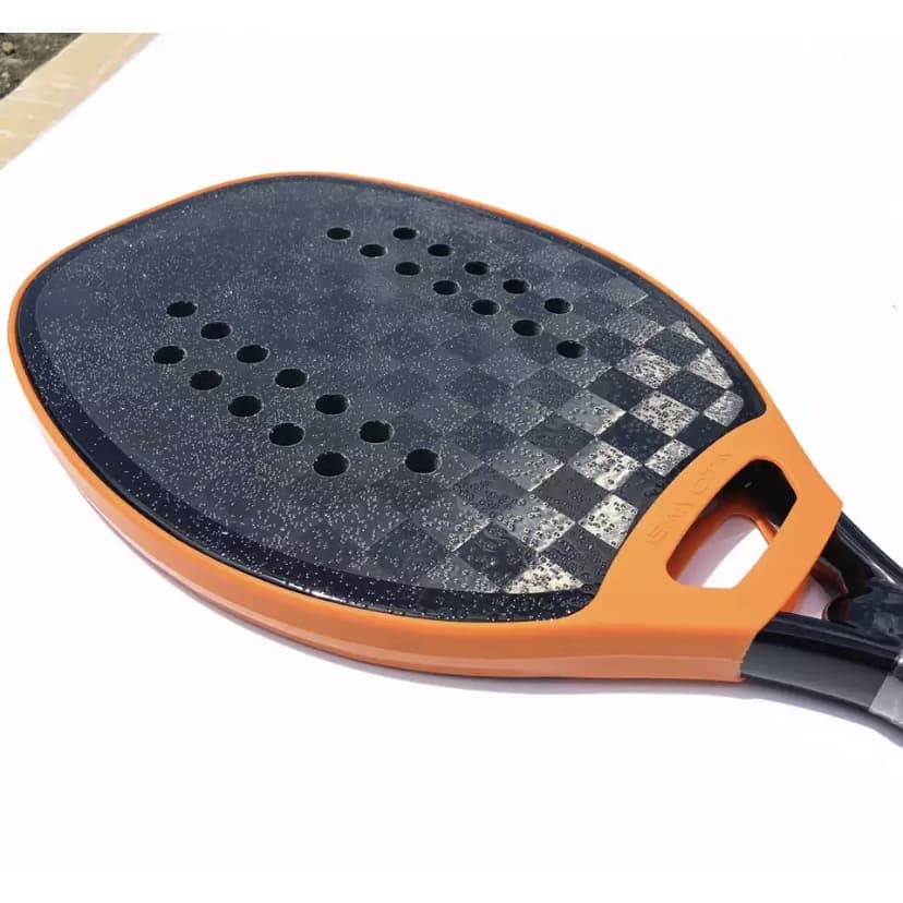 Protetor para Cabeça de Raquete de BEACH TENNIS Silicone Transparente ou Laranja - NOVIDADE