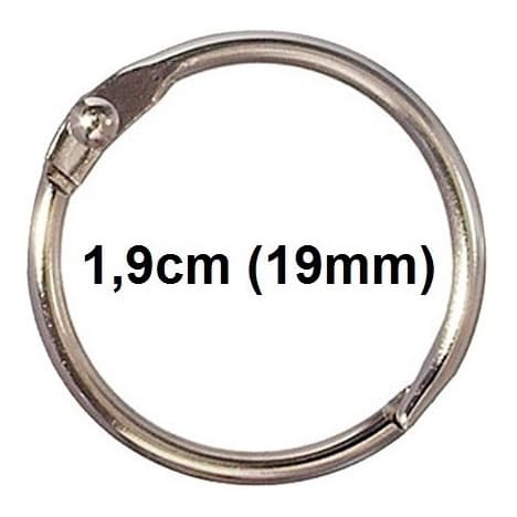 Pacote Com 300 Argolas Articulada 1,9cm (19mm)