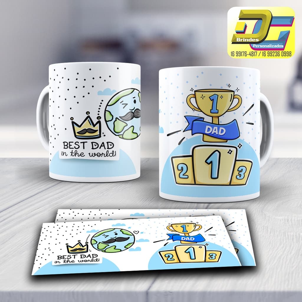 Caneca de Porcelana Personalizada - DIA DOS PAIS ( 20 MODELOS ) Super Pai Presente Paizão