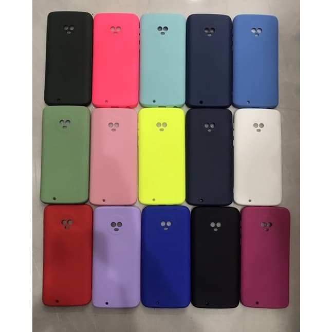capa capinha moto G6 Silicone aveludada