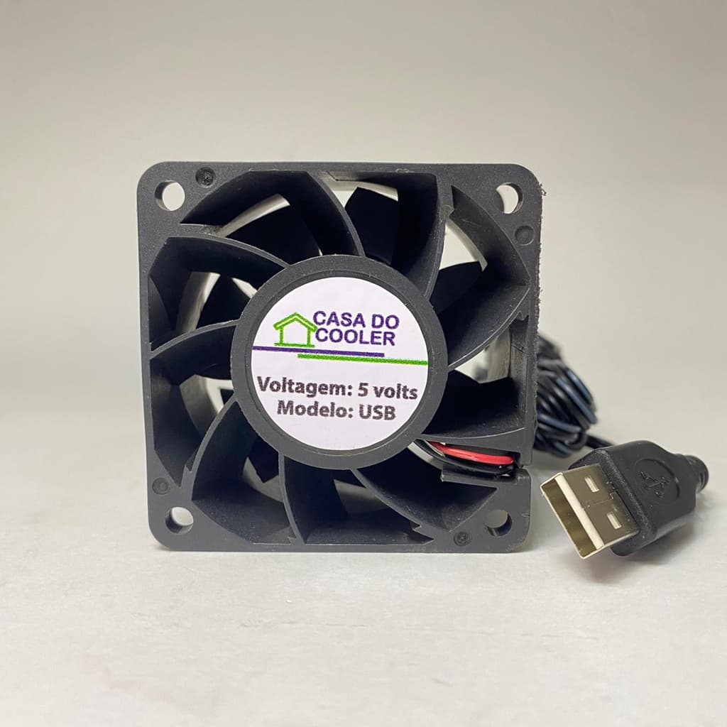 Ventoinha Cooler Fan Usb 6cm 60x60x38 Alta Rotação