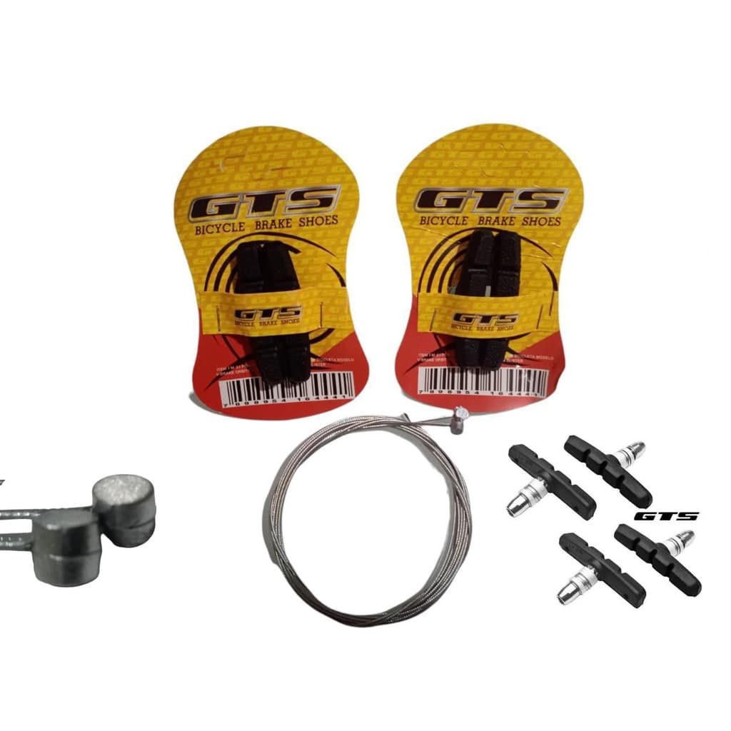 Sapata para freios V-Brake 70mm modelo orbital GTS 2 pares +2cabos