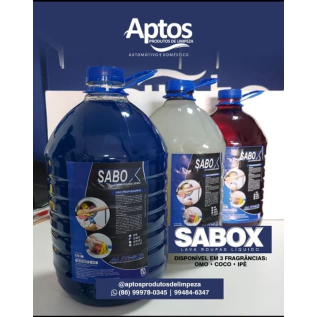 LAVA ROUPA LÍQUIDO YPÊ - SABÃO LÍQUIDO - SABOX YPÊ BB DE 5LT