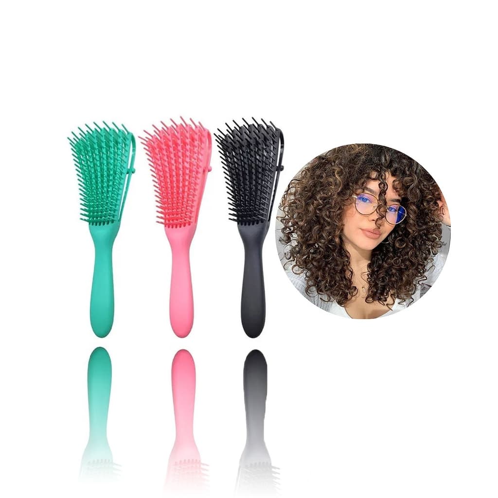 Escova Para Cabelo Cacho Pente Polvo Pronta Entrega Imediata
