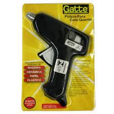Pistola cola quente pequena 10watts Gatte + brinde 2 refil cola
