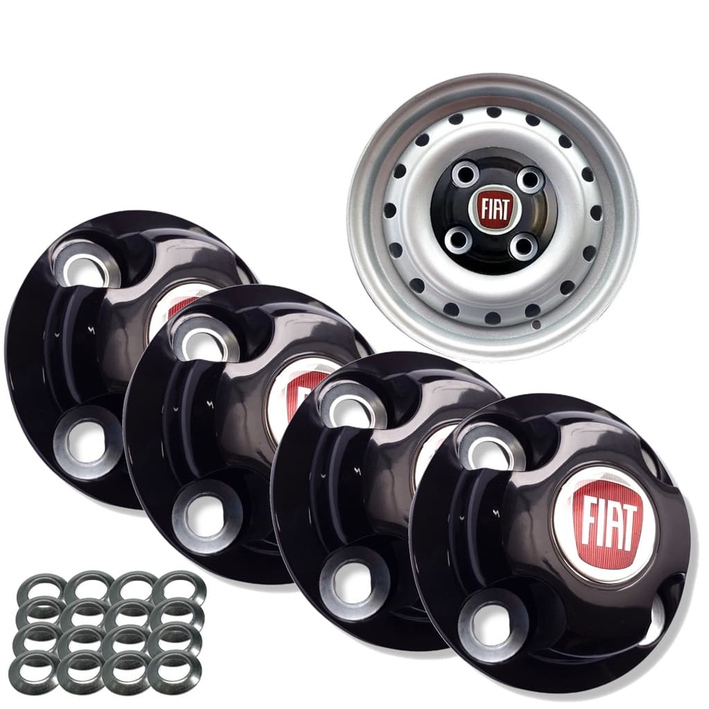 jg calotinha central fiat uno palio mobi siena strada punto roda de ferro