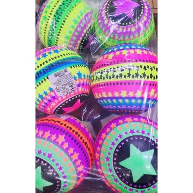 KIT COM 20 peças BOLA DE VINIL INFLAVEL INFANTIL COLORIDA PLASTICO PERSONALIZADA