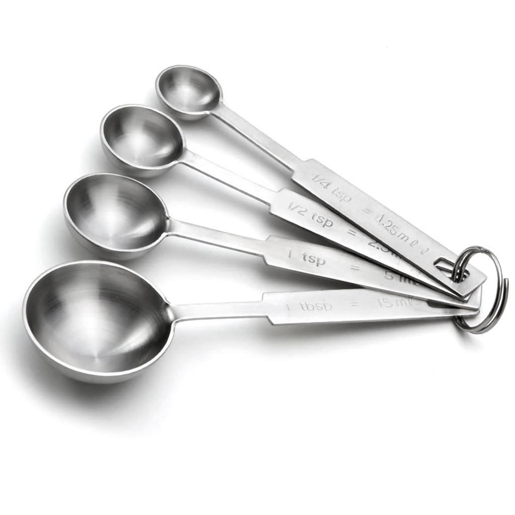 Conjunto De Colheres Medidoras Inox 4 Tamanhos Chef De Cozinha - Mimo Style