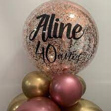 Balão Bubble Personalizado de18 polegada (Bexiga + Nome + Idade ) confira bexiga bobo